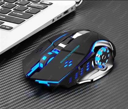 AIEACH Bluetooth Mouse Gaming Computer Rechargeable Wireless Mouse USB Mechanical E-Sports Backlight PC Gamer Mouse For Computer