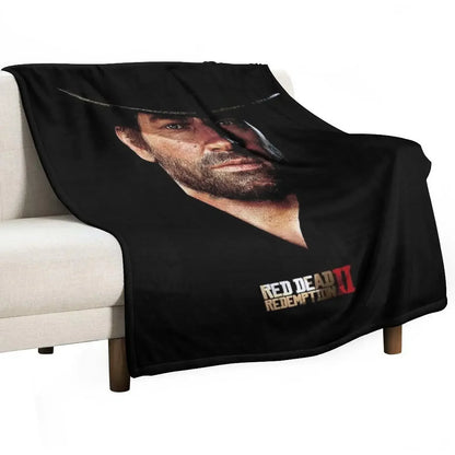 Arthur Morgan Throw Blanket Shaggy Cute Plaid Winter beds Blankets