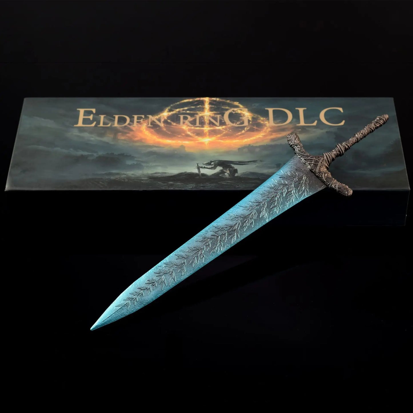 30cm Dark Moon Greatsword Gifts Box Weapon Model All Metal Crafts Ornaments Gifts Collections Eldenn Game Peripherals