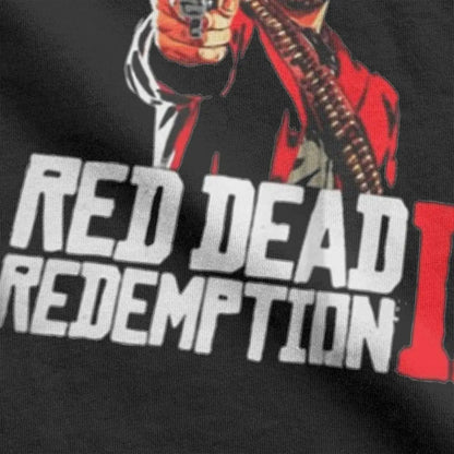 Red Dead Arthur Morgan Redemptions T-Shirt Men 2024 Popular Game Casual 100% Cotton Tees Crew Neck Short Sleeve T Shirts Gift