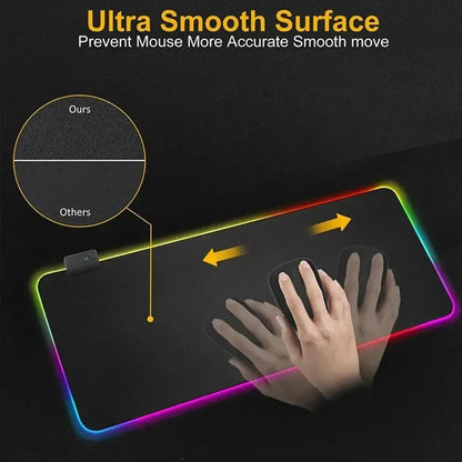 GTA 6  Mouse Pad RGB Pc Accessories LED Game Desk Mat E-sport Table Protector Neon Keyboard Mat Backlit Carpet Rug Give gifts to