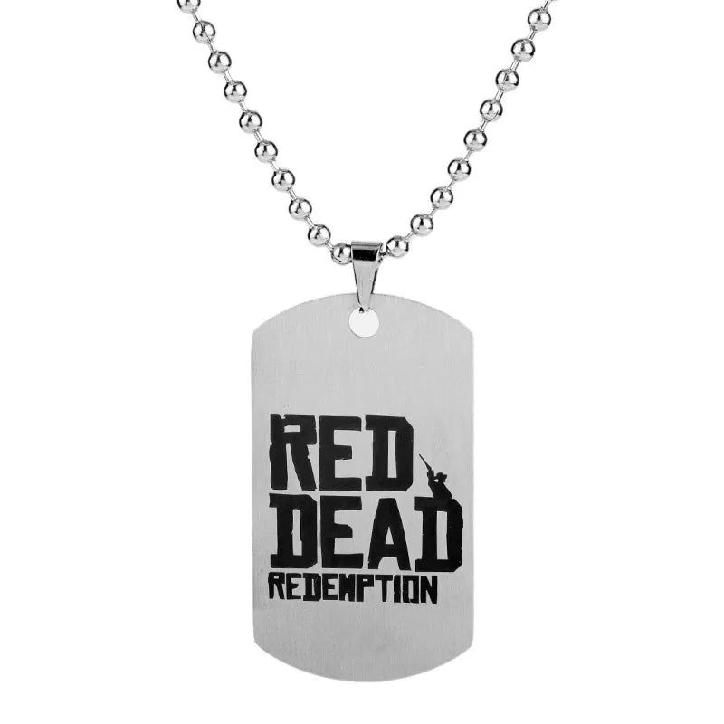 Red Dead Redemption Tag Necklace