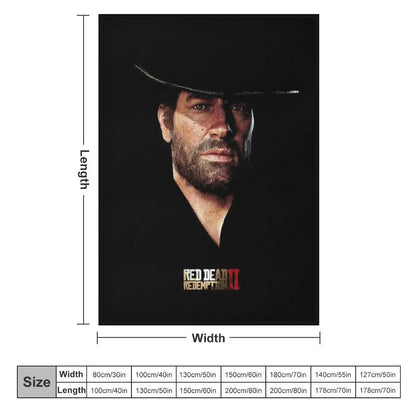 Arthur Morgan Throw Blanket Shaggy Cute Plaid Winter beds Blankets