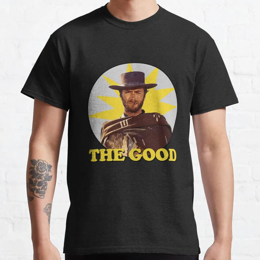 HEY THERE MISTER - Arthur Morgan Spaghetti Western Cowboy movie graphic t shirts The Good The Bad and The Ugly large size tops