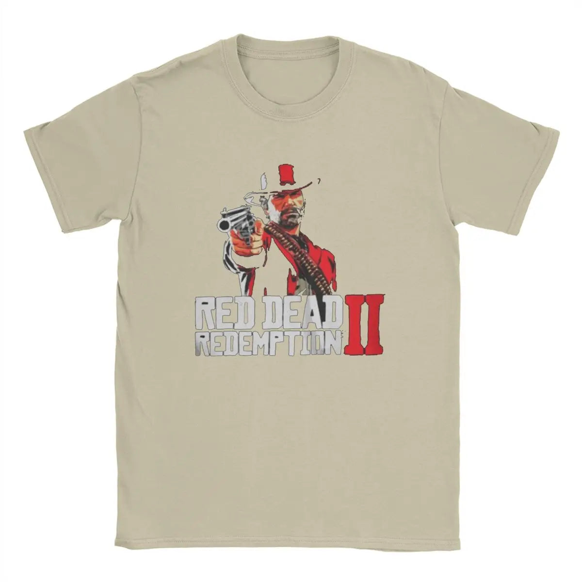 Red Dead Arthur Morgan Redemptions T-Shirt Men 2024 Popular Game Casual 100% Cotton Tees Crew Neck Short Sleeve T Shirts Gift