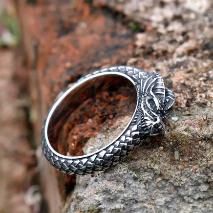 2022 NEW 316L Stainless steel nose viking men ring Dragon Animal Pagan Odin Amulet scandinavian fashion jewelry free shipping