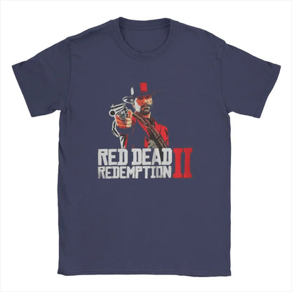 Red Dead Arthur Morgan Redemptions T-Shirt Men 2024 Popular Game Casual 100% Cotton Tees Crew Neck Short Sleeve T Shirts Gift