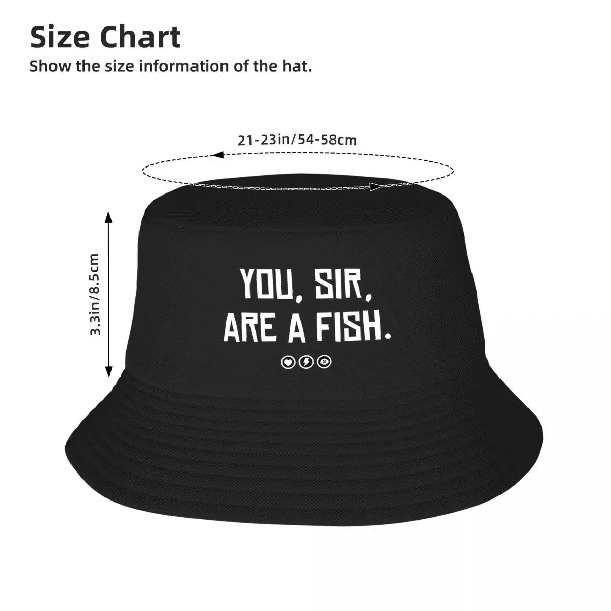 New You, sir, are a fish | Red Dead Redeemmption 2 Inspired Design Bucket Hat birthday Horse Hat Trucker Cap black Hat Women Men