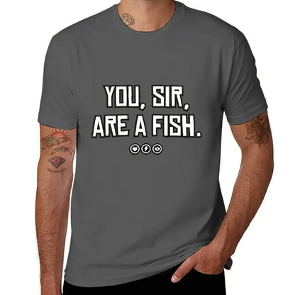 You, sir, are a fish | Red Dead Redemptioonn 2 Inspired Design T-Shirt plain shirts graphic tees mens t shirts casual stylish