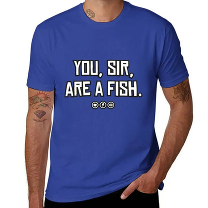 You, sir, are a fish | Red Dead Redemptioonn 2 Inspired Design T-Shirt plain shirts graphic tees mens t shirts casual stylish